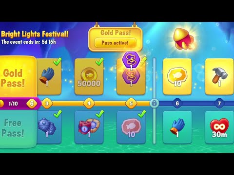 @Fishdom Level 9503. Bright Lights Festival Level 5 🔐