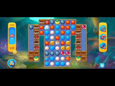 Fishdom Easy Level 11562 (with full seashell) @choraelmin