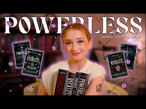 reading the POWERLESS TRILOGY 💜 🥀 🗡️ *spoiler-free reading vlog