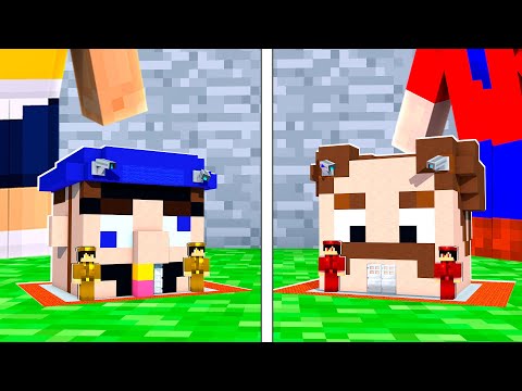 Jeffy vs Marvin SAFEST TINY House Battle in Minecraft!