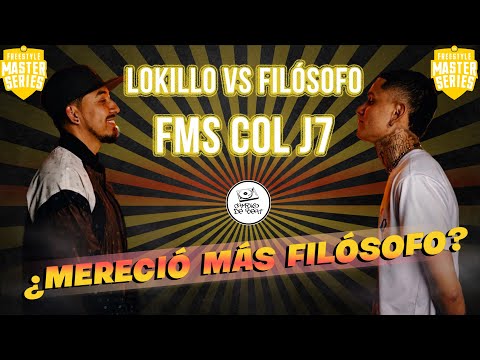 ¿FAVORITISMO A LOKILLO?🤔🇨🇴 | LOKILLO VS FILÓSOFO FMS COLOMBIA J7 | CAMBIO DE BEAT