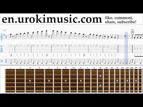 How to Play Guitar Passenger Let Her Go Part#1 Melody School Learn Class Course Tutorial Sheet