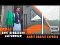 Amrit Bharat Express PANTRY Coach First Run SMVT Alipurduar Trainvideos Train Locopilot