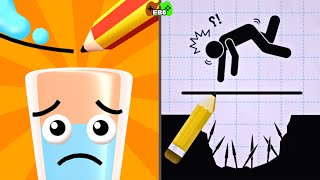 HAPPY GLASS vs DRAW 2 SAVE STICKMAN PUZZLE | Epic Android gameplay walkthrough | Epic Brain Odyssey