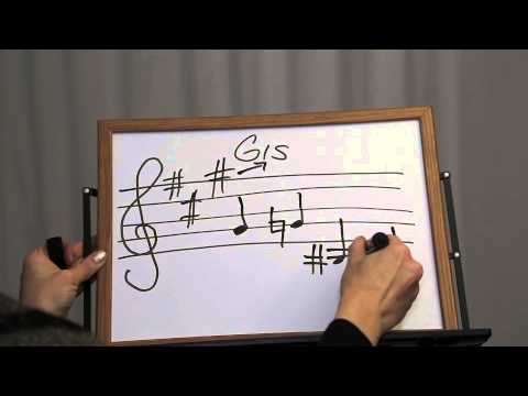 Vorzeichen "Kreuze" Musiktheorie und Praxis auf der Violine/Geige  Teil 5