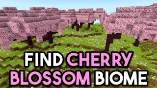 How To Find CHERRY BLOSSOM GROVE Biome In Minecraft 1.20 (Java & Bedrock)