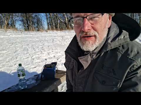CB radio backpack radio at -7 degrees Celsius