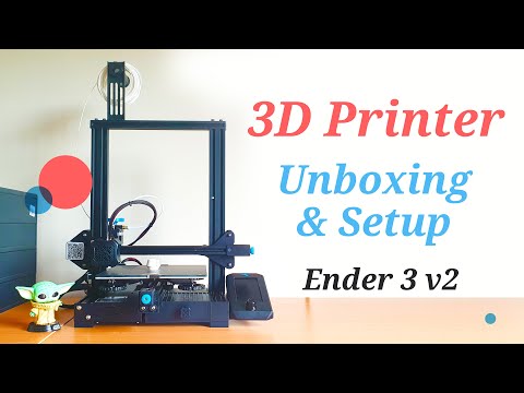 3D Printer - Ender 3 V2 - 3D Printer - Unbox, Setup & Assembly #Beginner