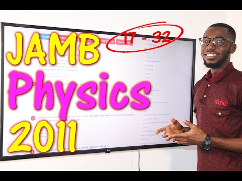 JAMB CBT Physics 2011 Past Questions 17 - 32