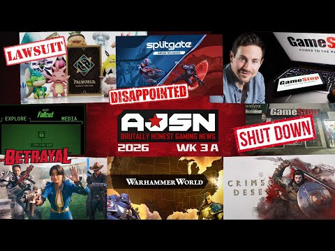 AJSN WK3A - Fallout New Vegas REMAKE?, Palword's Pokemon CCG, Gamestop CLOSURES, Splitgate DISASTER!