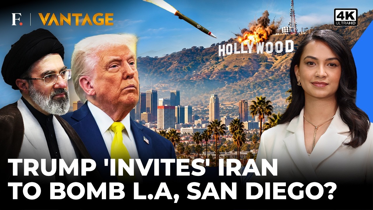 'Take Out Los Angeles, San Diego...' Trump's Chilling Iran Comment Stirs Uproar | Vantage | 4K