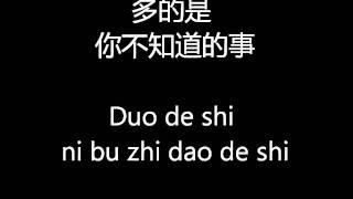ni bu zhi dao de shi pinyin lyrics - wang li hong