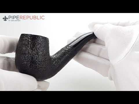 Dunhill - The White Spot Shell Briar Pfeifen Bent mit Filter Einzelstück 4102F (9mm, Jhg. 2016)