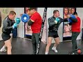 CANELO DESTROYING THE MITTS WITH FRIGHTENING POWER! BRUTAL COMBINATIONS LANDED IN TRAINING