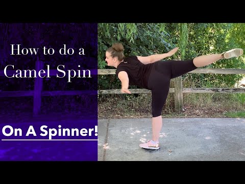 Learn To Do A Figure Skating Camel Spin - Using An Off-Ice Spinner! - YouTube