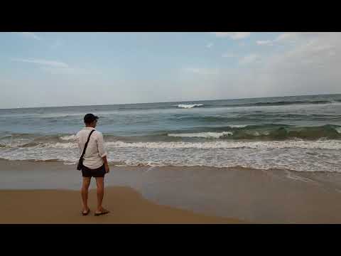 Jiten terang enjoying at chennai marina beach