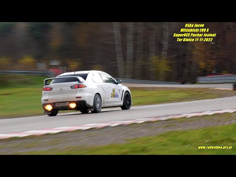 Ośka Jacek - Mitsubishi EVO X - SuperOES Puchar Jesieni Tor Kielce 11-11-2022