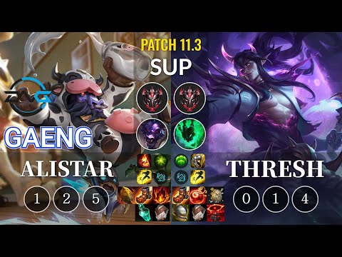 DFM Gaeng Alistar vs Thresh Sup - KR Patch 11.3