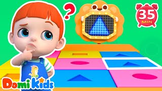 形狀跳跳樂 | 形状认知游戏🔺🔵 | 宝宝手脚协调 | 幼儿早教启蒙 | 趣味互动儿歌🎶 | 宝贝多米益智