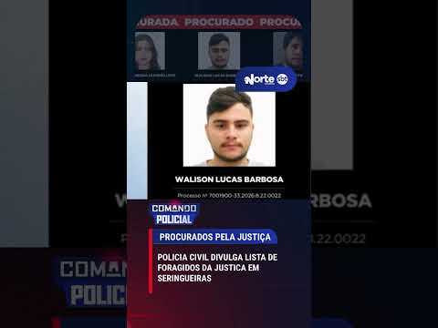 A Policia Civil convoca a populacao para ajudar a localizar tres criminosos foragidos em Rondonia
