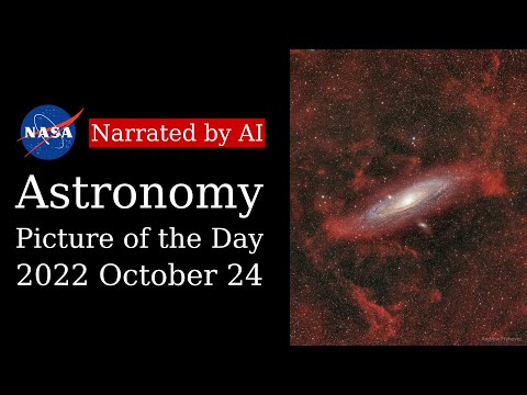 APOD: 2022-10-24 - Clouds Around Galaxy Andromeda (Narrated by Emma)