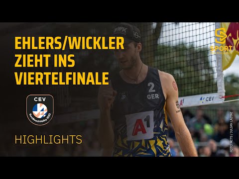 Ehlers/Wickler - Rudol/Losiak | Highlights - RoundOf16, Beachvolleyball-EM 23 | SDTV Volleyball