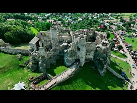 Zamek Ogrodzieniec speedramp video dron 4K