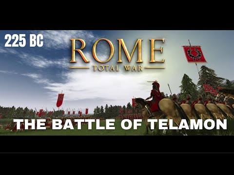 The Battle of Telamon: Rome vs Celts 225 BC | Rome Total War | No Commentary