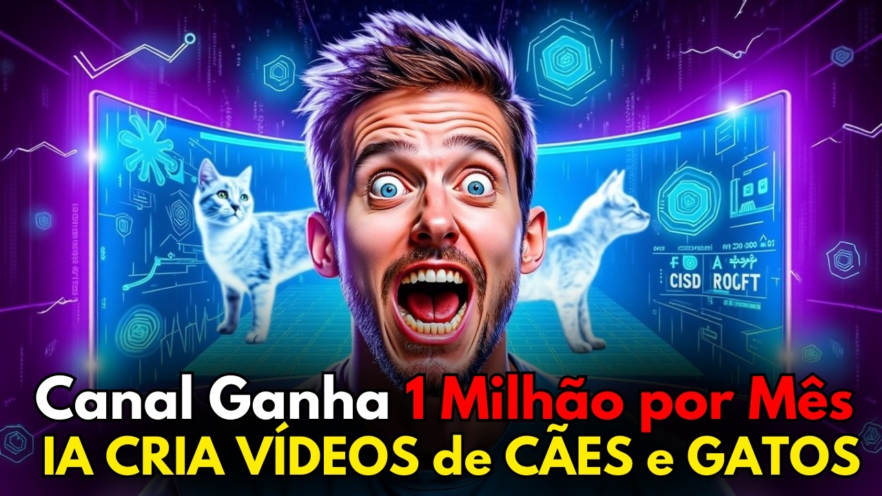 🔥 IA GRÁTIS cria Vídeos de CÃES e GATOS e GANHAR MILHÕES de Visualizações no YouTube!
