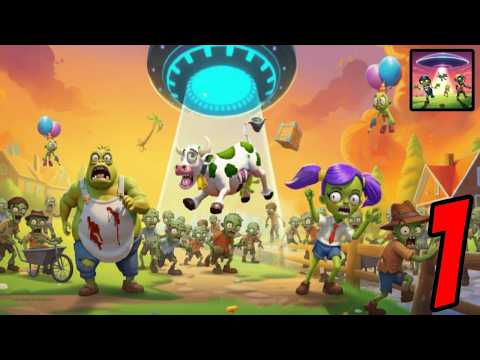Aliens vs Zombies: Invasion - Gameplay Walkthrough Part 1 - Zombie Tower Defense (Android/ios)