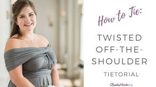 THE INFINITY DRESS : Twisted Off the Shoulder Tietorial