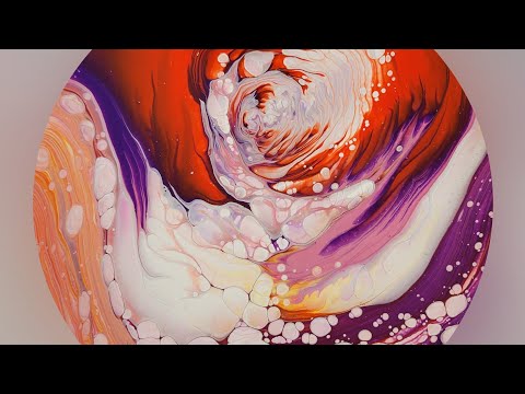 (521) Unlock Stunning Warm Colors On Canvas With No Need For A Base Coat - Cloud Pour Technique!