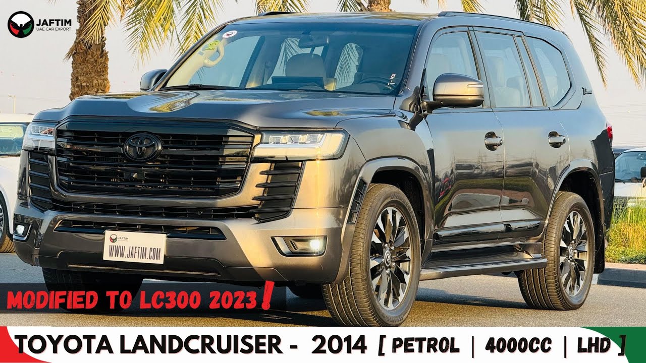 Toyota Land Cruiser 2014 | LHD | MODIFIED TO LC300 2023 MODEL | BEIGE LEATHER INTERIOR | 360 VIEW CAMERA video