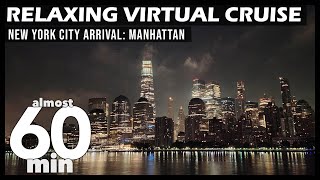 Virtual Cruise Escape | NYC Arrival | 1 Hour of Real-Time Balcony Views