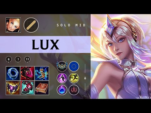 Lux Mid vs Cassiopeia - EUW Challenger Patch 25.24