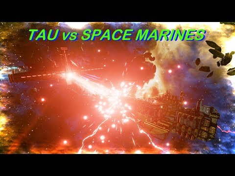 TAU vs Space Marines! Rank 29, Heroic Difficulty, 1500 Points - Battlefleet Gothic Armada