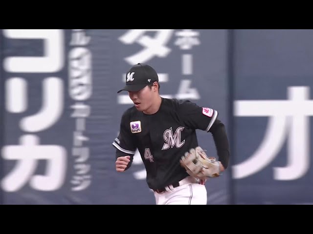 【6回表】同点阻止!! マリーンズ・友杉篤輝 三遊間の打球に飛びつきピンチを救う!! 2025年5月20日 オリックス・バファローズ 対 千葉ロッテマリーンズ