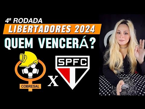 PREVISÃO COBRESAL E SÃO PAULO FC - 4ª RODADA NA FASE DE GRUPOS DA COPA LIBERTADORES 2024 💛❤️💛X❤️🖤🤍