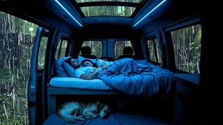 Sons aconchegantes de tempestade no carro ⛈️ Sons ASMR de chuva forte para um sono profundo