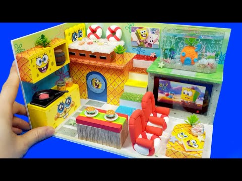 DIY Miniature Spongebob Board House # - Build Amazing Spongebob Apartment