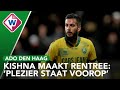 Plezier staat voorop bij teruggekeerde Kishna: 'Rentree is een overwinning voor mezelf'
