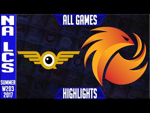 FlyQuest vs Phoenix1 Highlights ALL GAMES | NA LCS W2D3 Summer 2017 | FLY vs P1