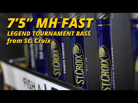 St. Croix 7'5" MH Fast Legend Tournament Bass Rod w/ Bob Downey