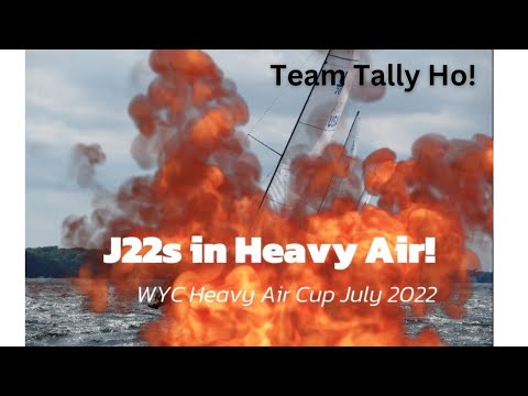 J22's sailing in heavy air:  Wayzata Yacht Club 'Heavy Air Cup' July 2022