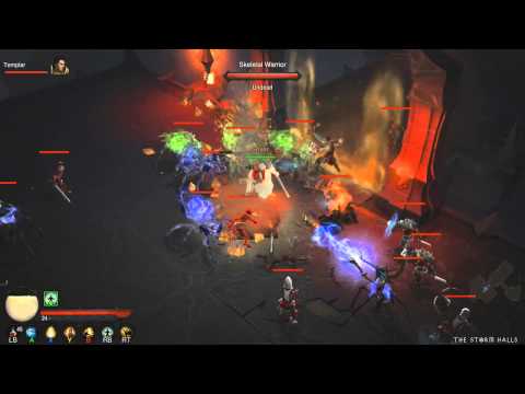 Let's Play: Diablo 3 - Xbox 360 Edition w/ Friends Part 43 "Halls of Storm" (Diablo3Gameplay)