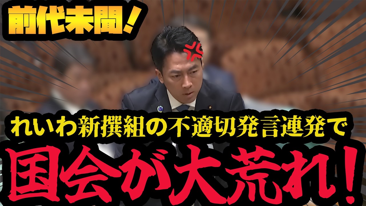 【衝撃】れいわ新撰組が国会で問題発言を連発！国会は大荒れ!! #参議院予算委員会 #高市内閣 #自民党 #小泉進次郎