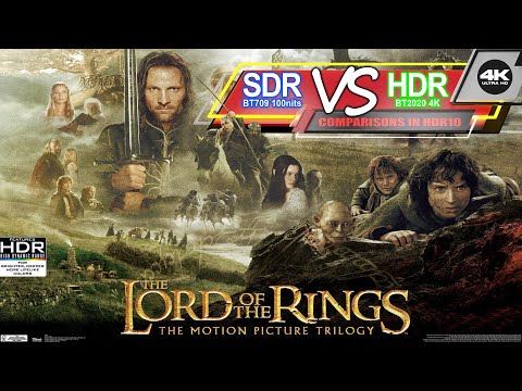 LOTR The Fellowship of the Ring 2001 4K HDR vs 1080p BD SDR 100nits #TRUE_DIFFERENCE #WATCH_IN_HDR