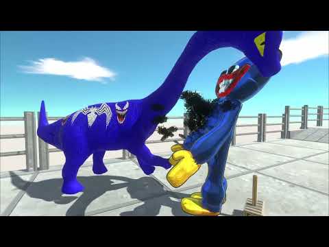 Huggy Wuggy VS Superman T-REX + Dinosaurs - Animal Revolt Battle Simulator