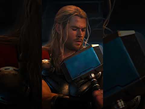 Vision picks up Thor's hammer