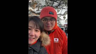 【参政党】北野ゆうこ　雪の守山駅 朝のあいさつ　2026/02/09